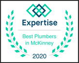 2020 Expertise Best Plumbers in McKinney award badge