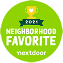 2021 Nextdoor Neighborhood Favorite award badge