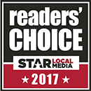 Reader's Choice Star Local Media 2017 badge