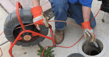 using a camera to go into a sewer