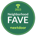 2023 Neighborhood FAVE nextdoor badge